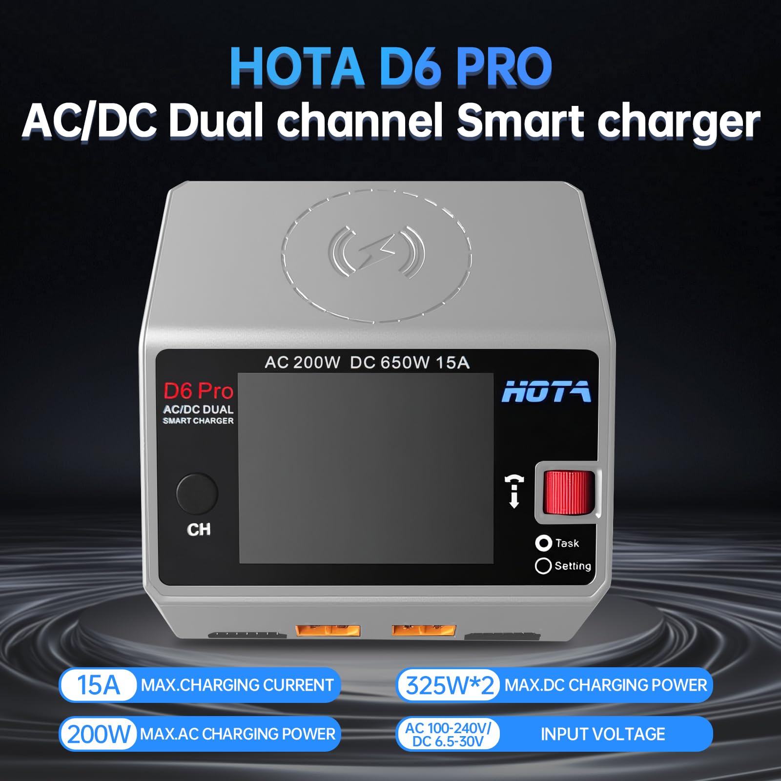NEW HOTA D6 Pro 그레이 AC 200w DC - Drone Battery Smart 리뷰 및 가격